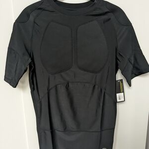 NWT Gold's Gym Black Compression Body Mapping Short Sleeve Shirt M/L